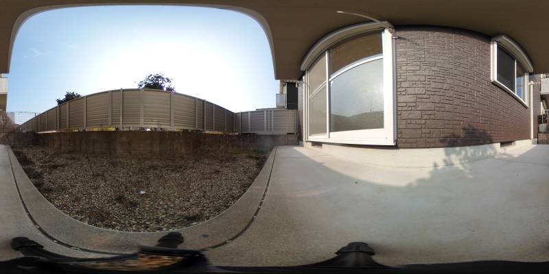 パノラマ画像バルコニー