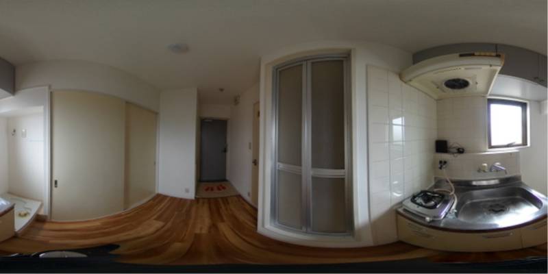 パノラマ画像キッチン