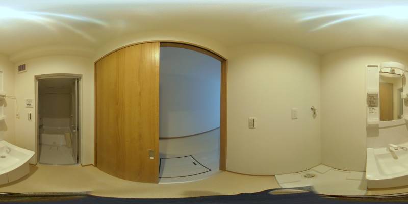 パノラマ画像洗面所