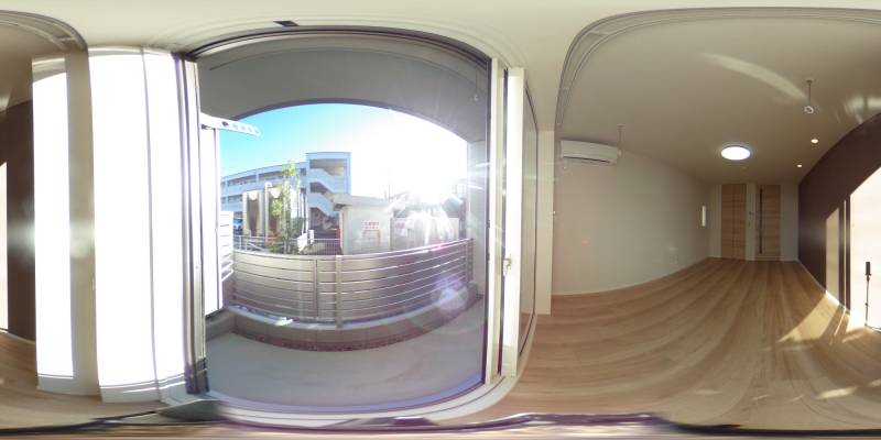 パノラマ画像バルコニー