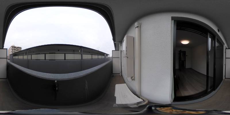 パノラマ画像バルコニー