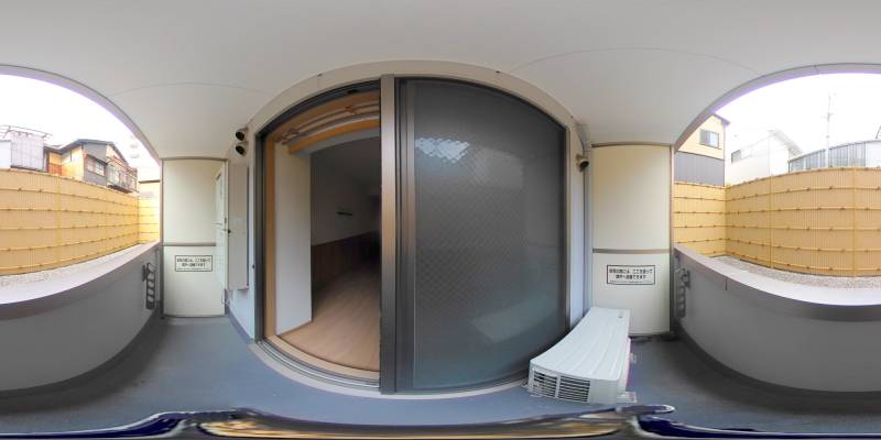 パノラマ画像バルコニー