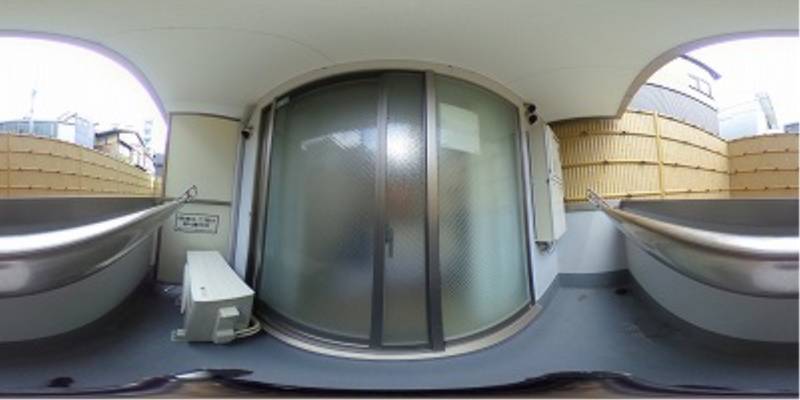 パノラマ画像バルコニー