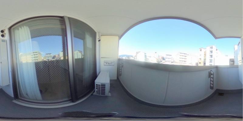 パノラマ画像バルコニー
