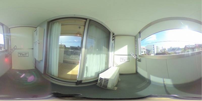 パノラマ画像バルコニー