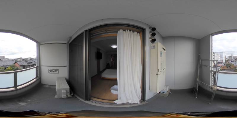 パノラマ画像バルコニー