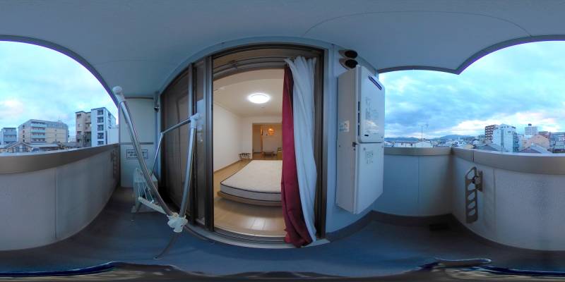 パノラマ画像バルコニー