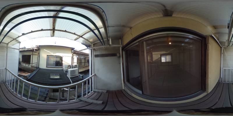 パノラマ画像バルコニー