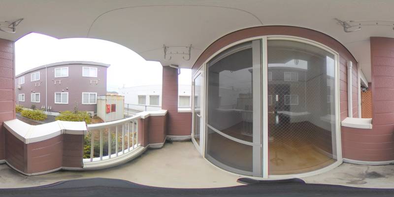 パノラマ画像バルコニー