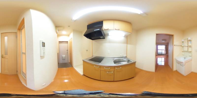 パノラマ画像キッチン