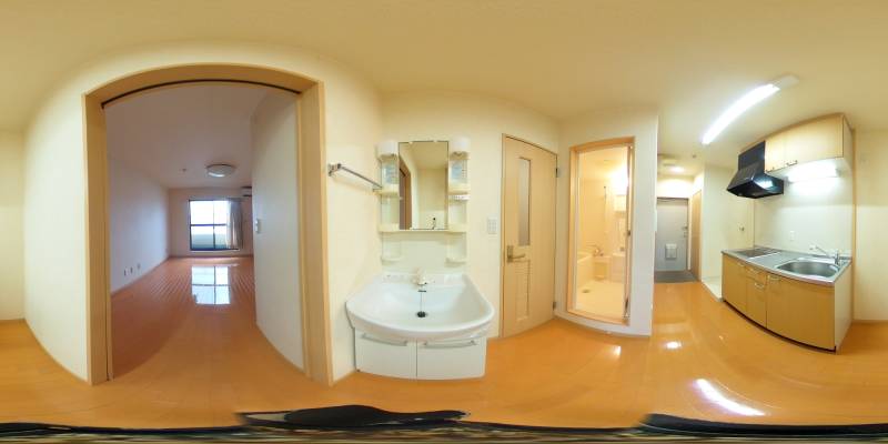 パノラマ画像洗面所