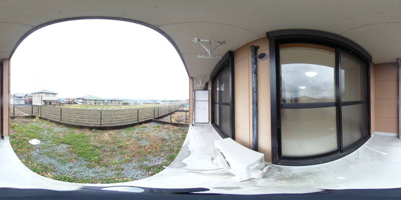 パノラマ画像庭