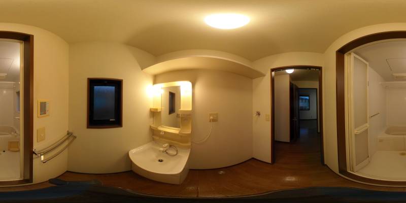 パノラマ画像洗面所