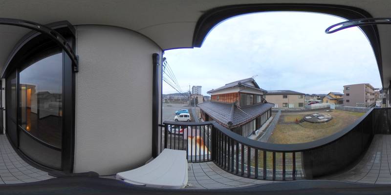 パノラマ画像バルコニー