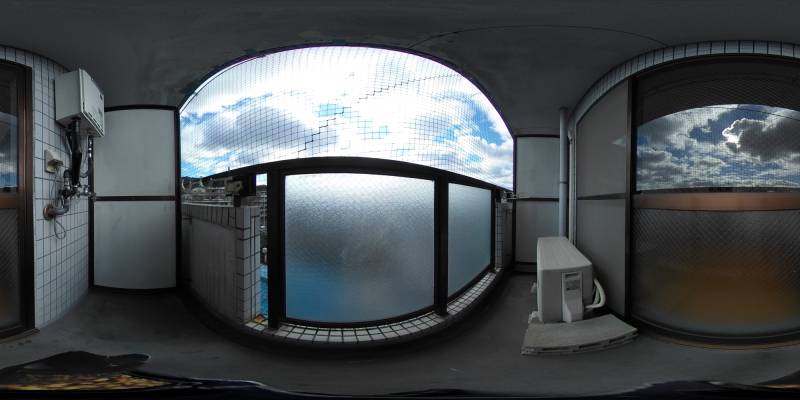 パノラマ画像バルコニー