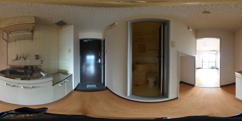 パノラマ画像キッチン