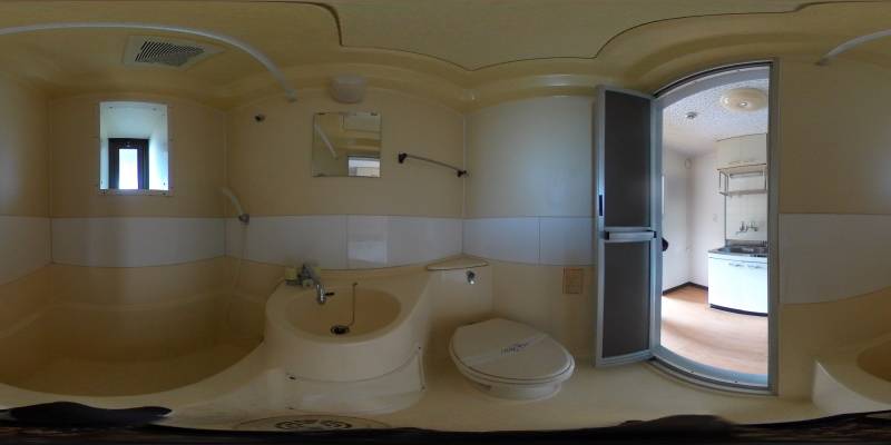 パノラマ画像バスルーム