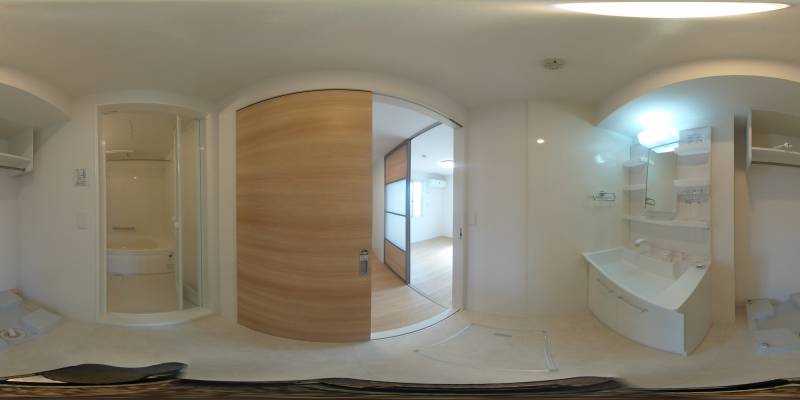 パノラマ画像洗面所