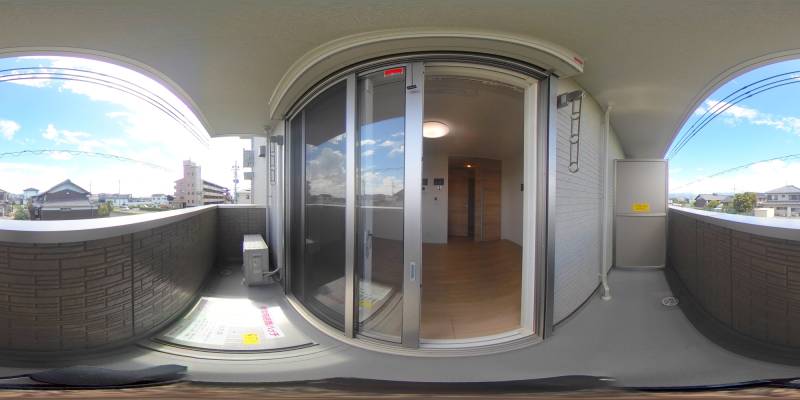 パノラマ画像バルコニー