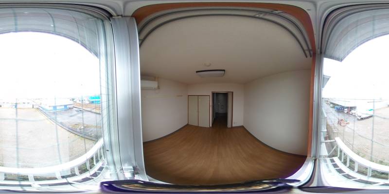 パノラマ画像バルコニー