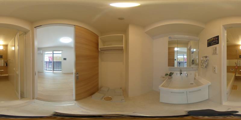 パノラマ画像洗面所