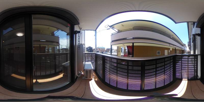 パノラマ画像バルコニー