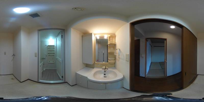 パノラマ画像洗面所