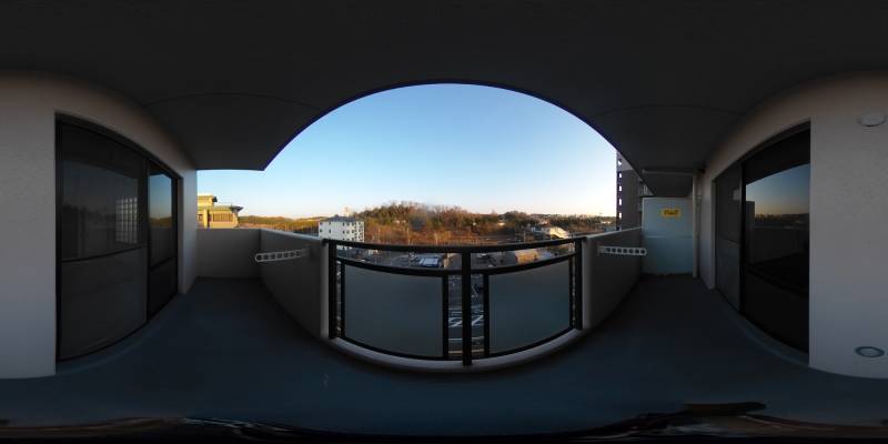 パノラマ画像バルコニー