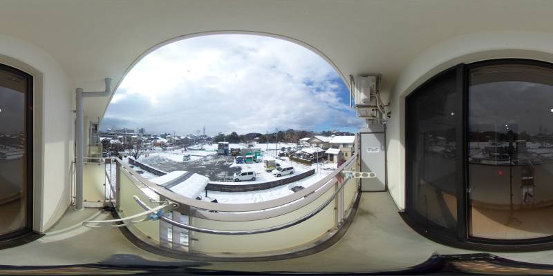 パノラマ画像バルコニー