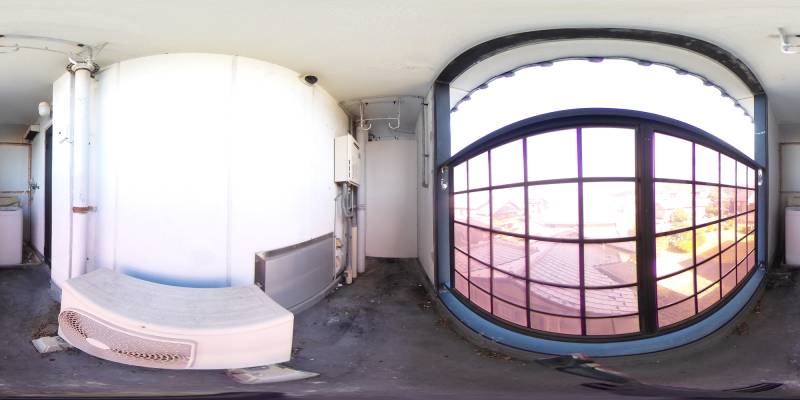 パノラマ画像バルコニー