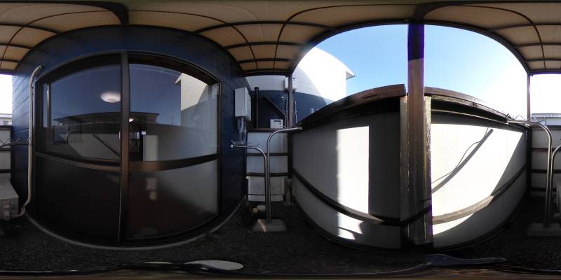 パノラマ画像バルコニー