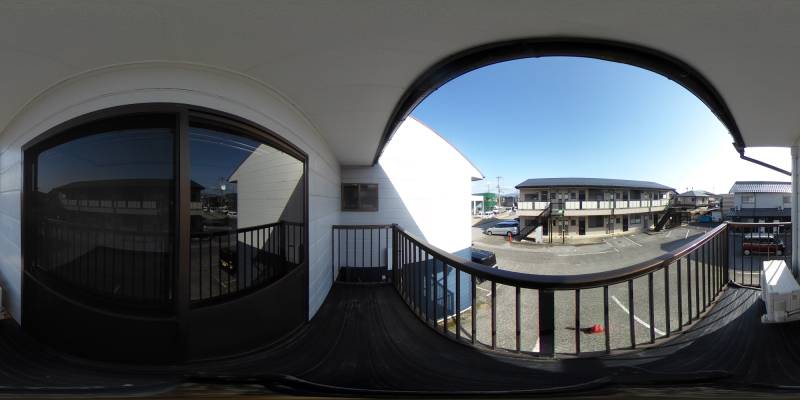 パノラマ画像バルコニー