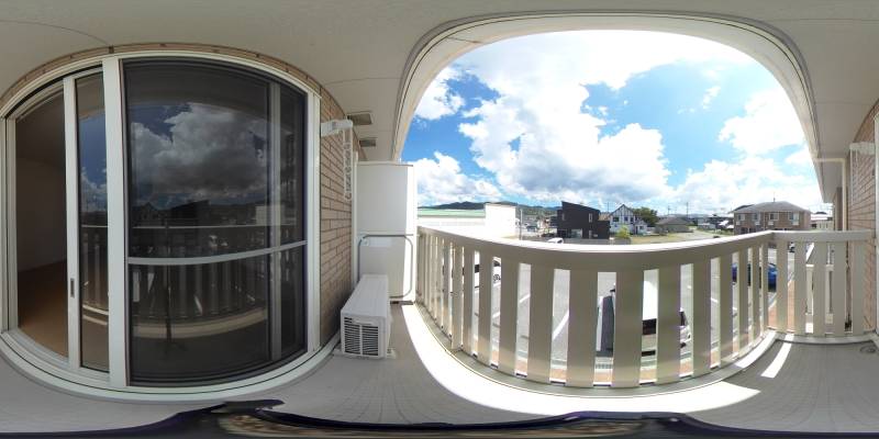 パノラマ画像バルコニー
