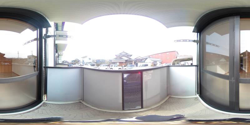 パノラマ画像バルコニー