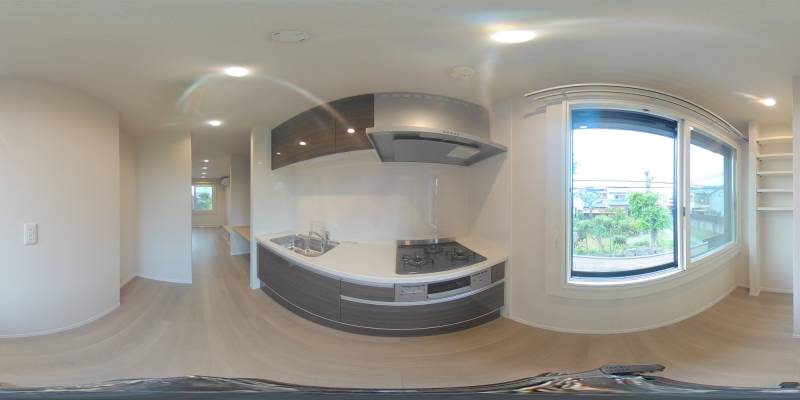 パノラマ画像キッチン