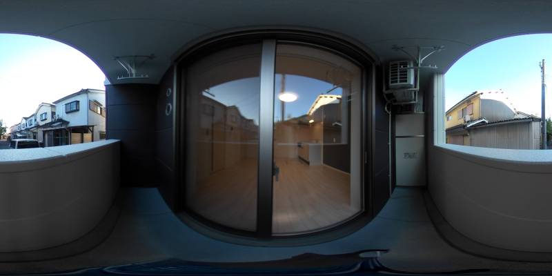 パノラマ画像バルコニー