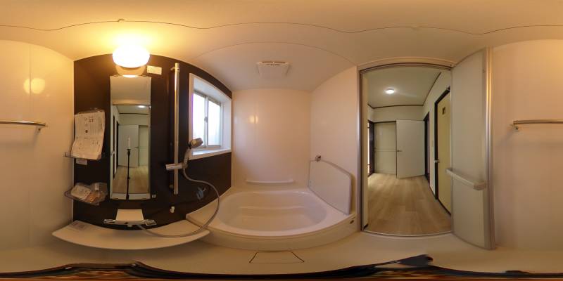 パノラマ画像バスルーム