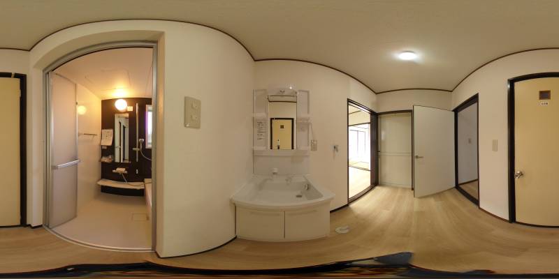 パノラマ画像洗面所