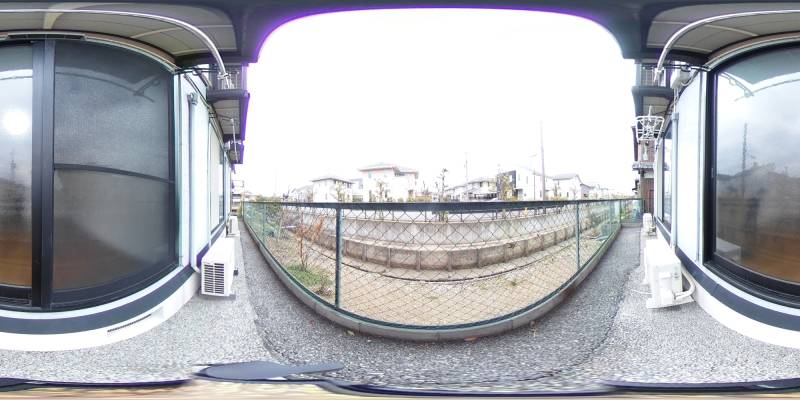 パノラマ画像バルコニー