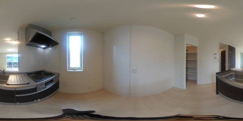 パノラマ画像キッチン