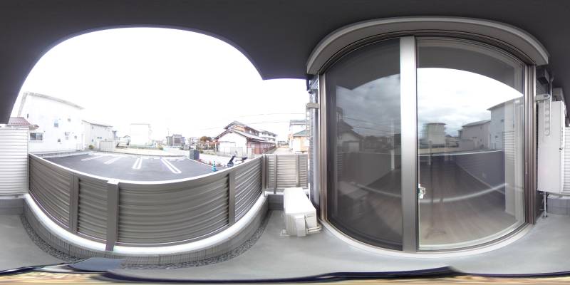 パノラマ画像バルコニー