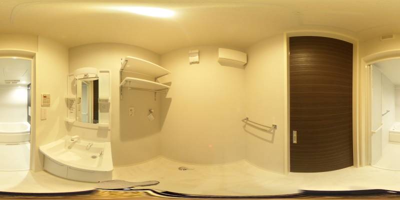 パノラマ画像洗面所
