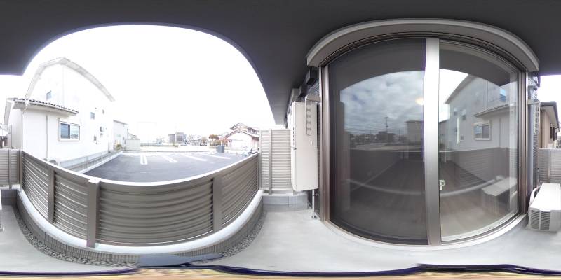 パノラマ画像バルコニー