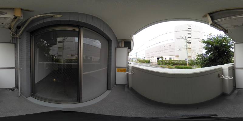 パノラマ画像バルコニー