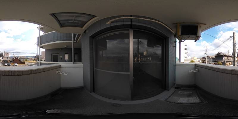 パノラマ画像バルコニー
