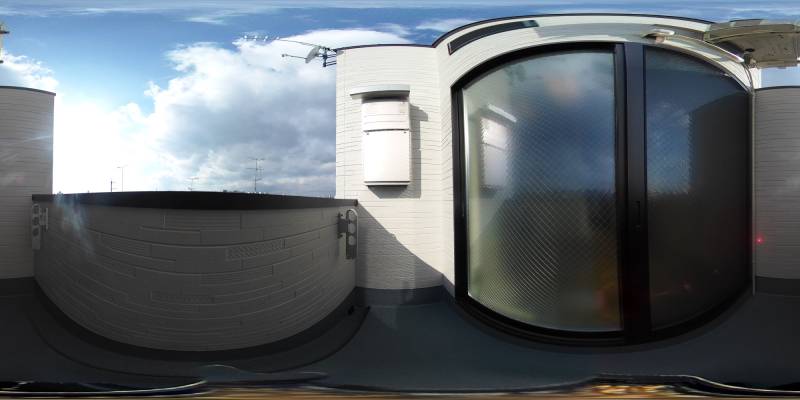 パノラマ画像バルコニー