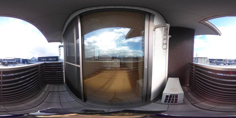 パノラマ画像バルコニー