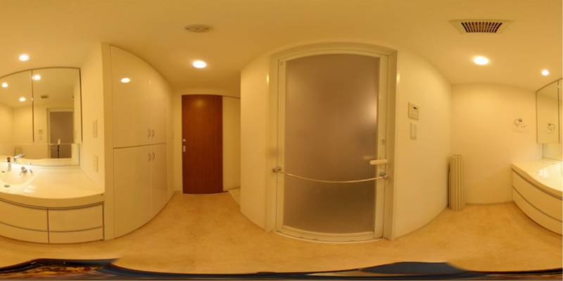 パノラマ画像洗面所