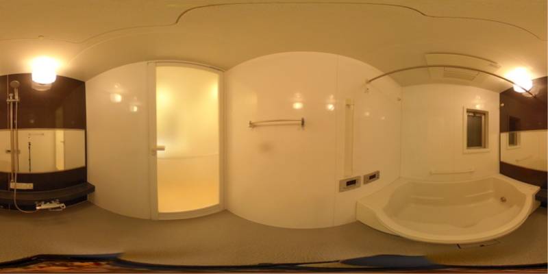 パノラマ画像バスルーム