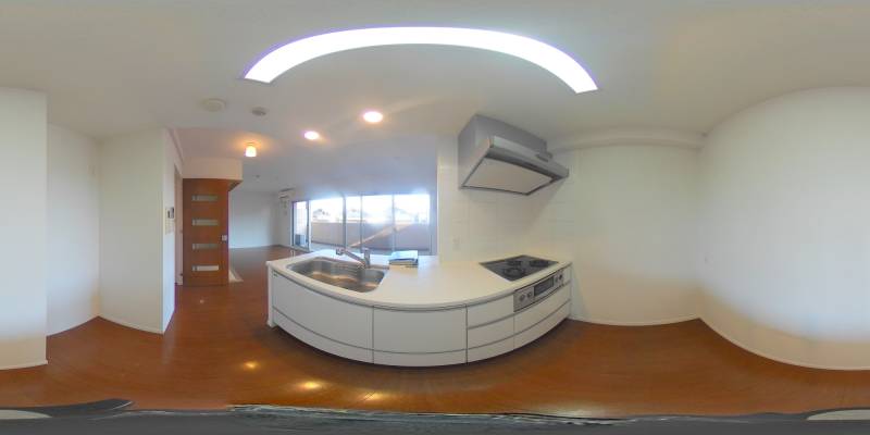 パノラマ画像キッチン